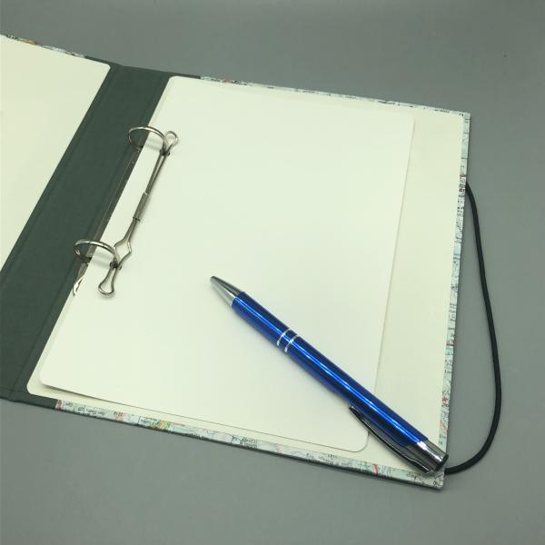 Buch Ordner Ringmechanik Stift Gummikordel Deckblatt